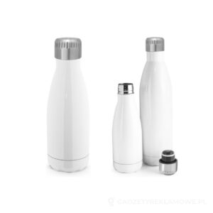 AMORTI S. Butelka sublimacyjna ze stali nierdzewnej 380 ml - biały – zdjęcia produktu