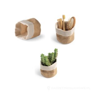 DUCASSE. Wielofunkcyjna torba z juty (260g/m²) i bawełny (120g/m²) - naturalny – zdjęcia produktu