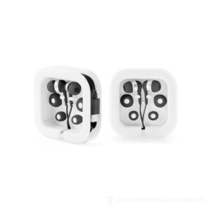 PRESLEY. Słuchawki douszne z 1.2-metrowym kablem USB-C i wbudowanym mikrofonem ABS - czarny – zdjęcia produktu