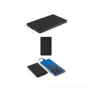 WIGNER. Power bank 4.000 mAh wykonany w ABS pochodzącego z recyklingu (100% rABS) - czarny – zdjęcia produktu