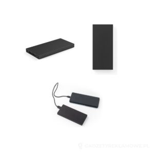 DOROTHY 5. Power bank 5.000 mAh wykonany w aluminium pochodzącego z recyklingu (100% rAL - czarny – zdjęcia produktu
