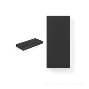 DOROTHY 10. Power bank 10 000 mAh wykonany w aluminium pochodzącego z recyklingu (100% rAL) - czarny – zdjęcia produktu