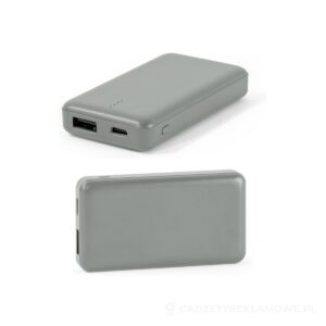 SHERYL. Power bank 4.000 mAh w ABS pochodzącego z recyklingu (100% rABS) - szary – zdjęcia produktu