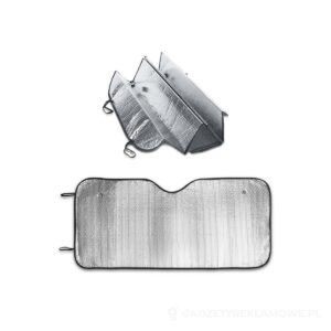 CRADLE. Osłony przeciwsłoneczne do samochodów z PE i aluminium - srebrny – zdjęcia produktu