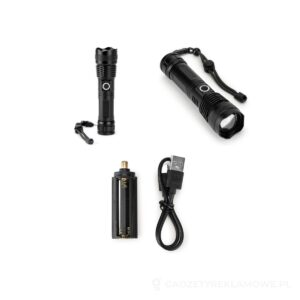 YVIAN. Latarka o mocy 10 W z aluminium (100% rAL) - czarny – zdjęcia produktu
