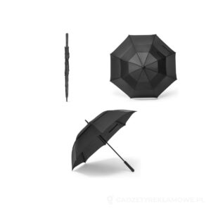 GAVIN. Parasol 27.5” z 190T pongee z automatycznym otwieraniem - czarny – zdjęcia produktu