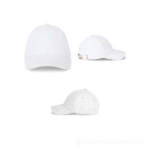 NATHAN. Czapka z 100% bawełny (260 g/m²) z 6 panelami - biały – zdjęcia produktu