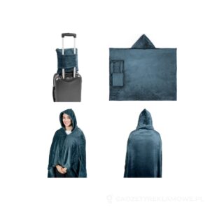 SNUGGY. Zestaw 3 w 1 wykonany z polaru (220 g/m²) idealny w podróży - granatowy – zdjęcia produktu