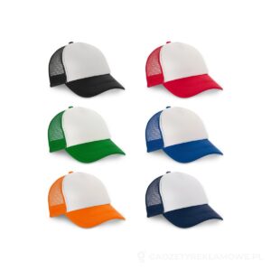 NICOLA. Czapka z poliestru i siatki (150 g/m²) – dostępne kolory
