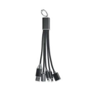 Brelok 3w1 kabel ładujący HUBLUE mo3150-03-back