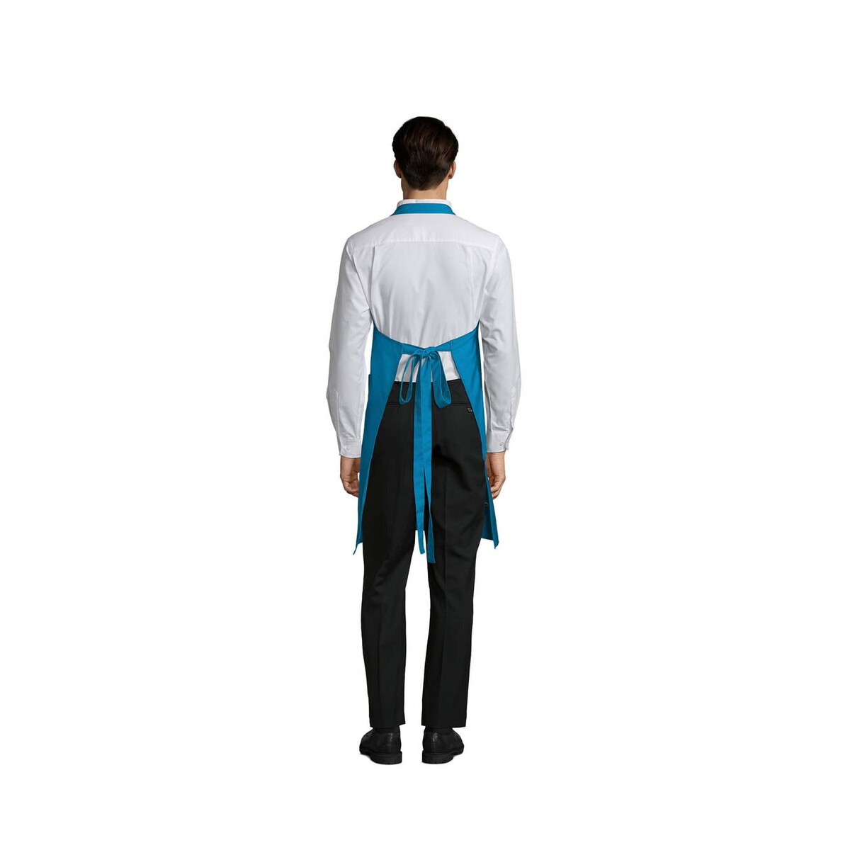 Fartuchy z logo – gala apron with pockets gala s88010-aq-back GALA APRON WITH POCKETS GALA s88010-aq-back