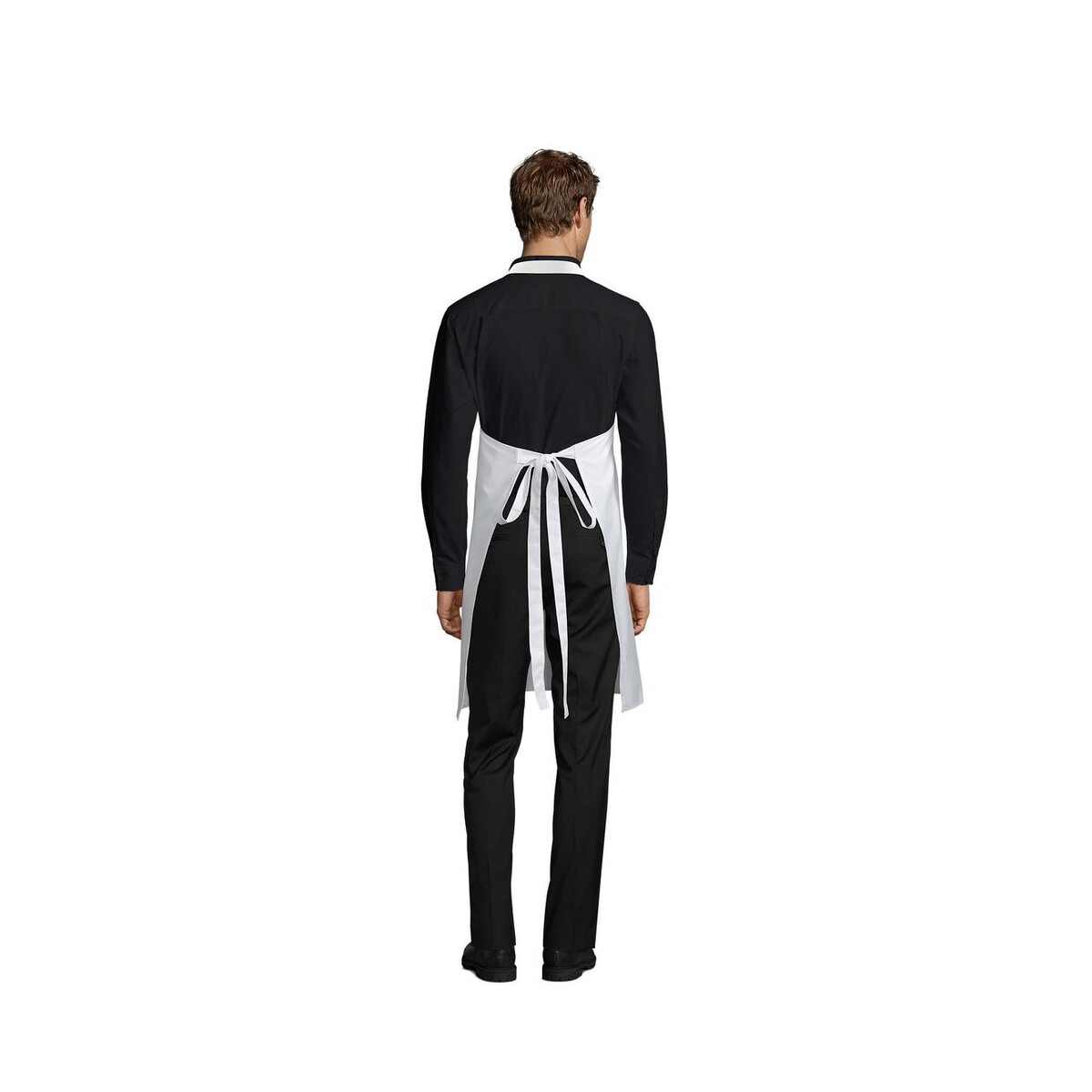 Fartuchy z logo – gala apron with pockets gala s88010-wh-back GALA APRON WITH POCKETS GALA s88010-wh-back