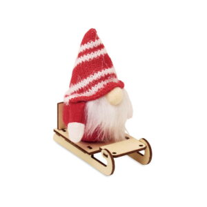 Skrzat na drewnianych saniach FROSTY SLEIGH cx1588-05