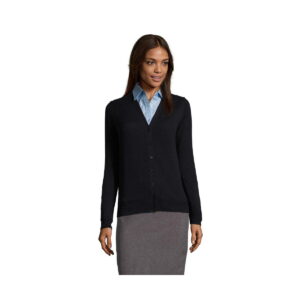 GOLDEN WOMEN V NECK CARDIGA GOLDEN WOMEN - Granatowy - M