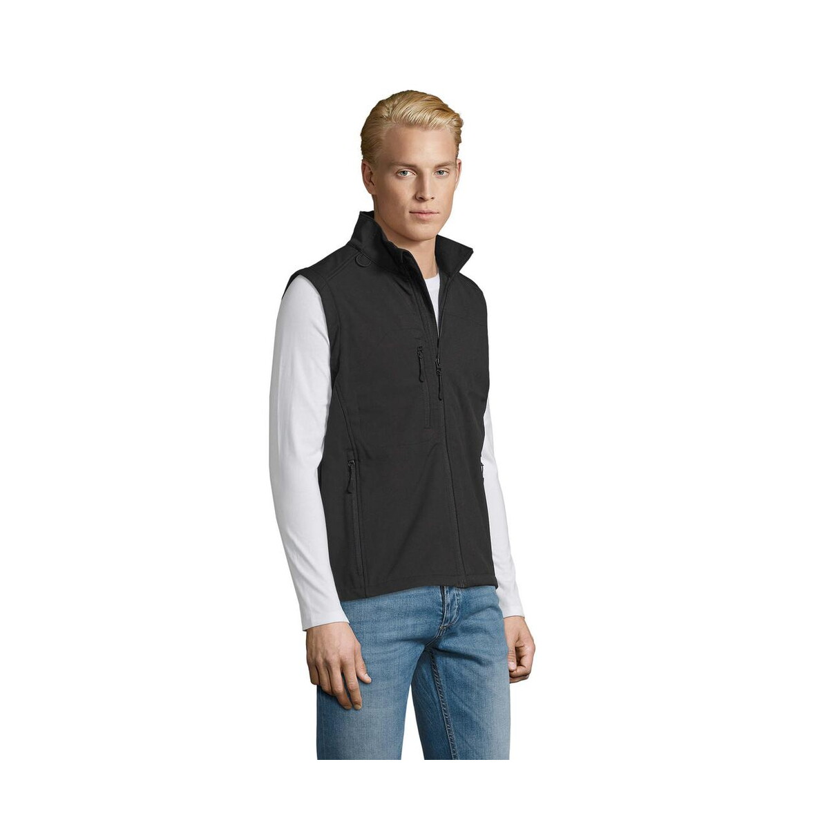 Kamizelki z logo – rallye men softshell jacket rallye men s46601-bk-side RALLYE MEN SOFTSHELL JACKET RALLYE MEN s46601-bk-side