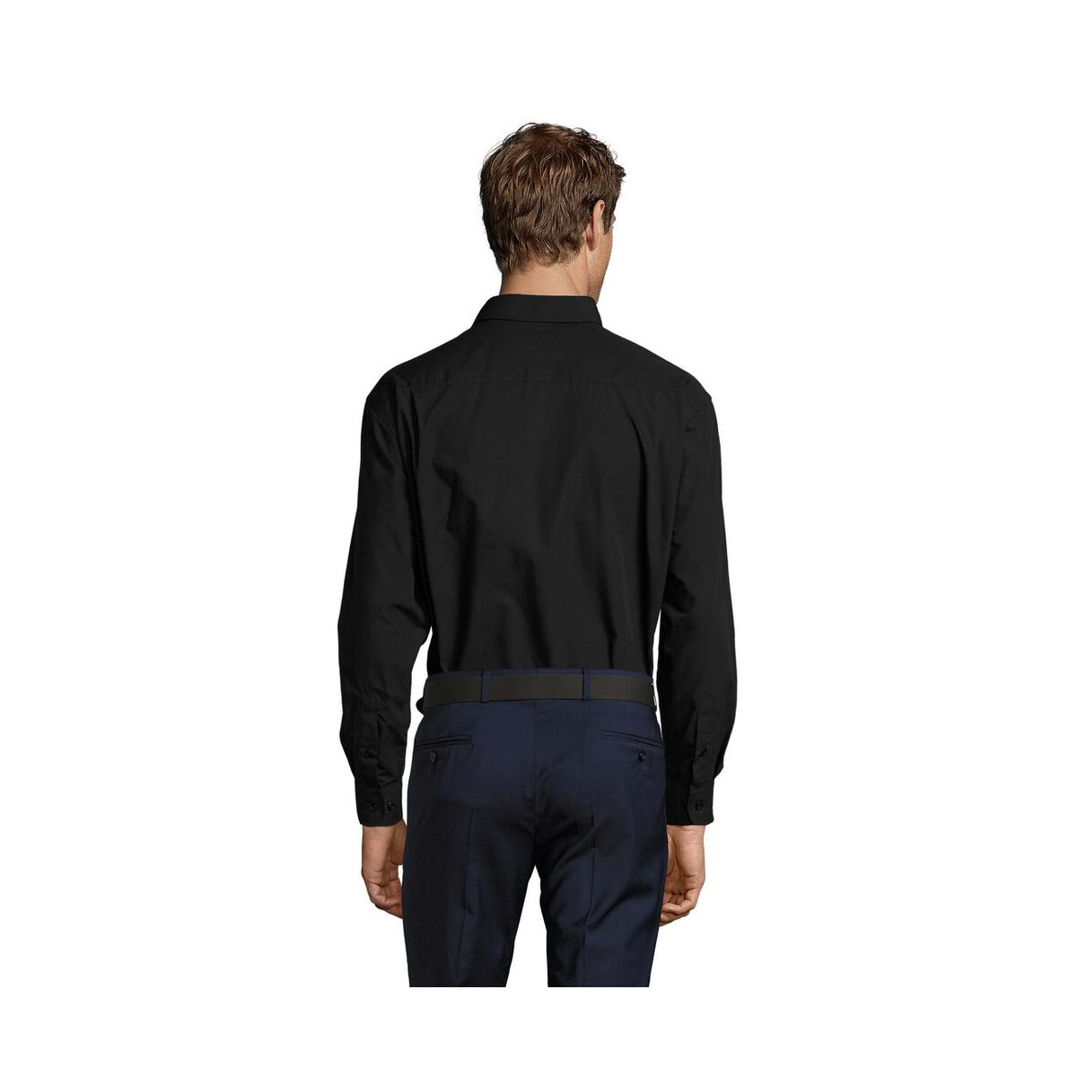Koszule z logo – baltimore poplin men shirt baltimore s16040-bk-back BALTIMORE POPLIN MEN SHIRT BALTIMORE s16040-bk-back