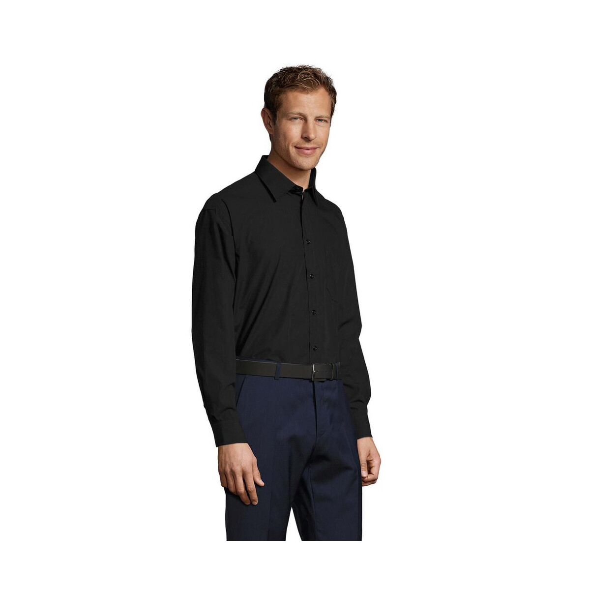 Koszule z logo – baltimore poplin men shirt baltimore s16040-bk-side BALTIMORE POPLIN MEN SHIRT BALTIMORE s16040-bk-side