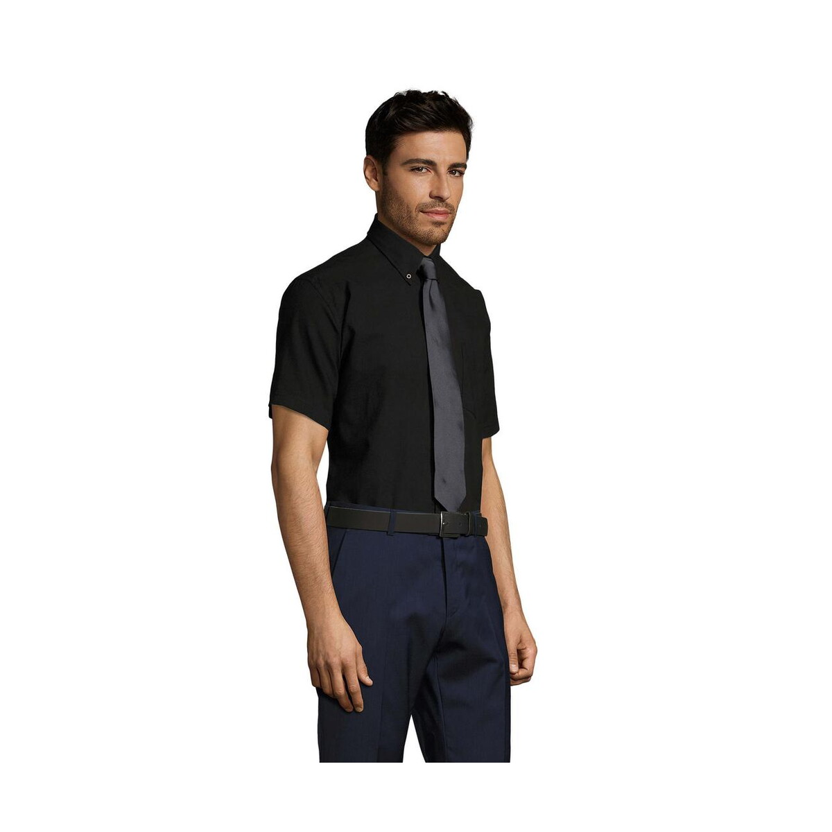 Koszule z logo – brisbane oxford men’s shirt brisbane s16010-bk-side BRISBANE OXFORD MEN'S SHIRT BRISBANE s16010-bk-side