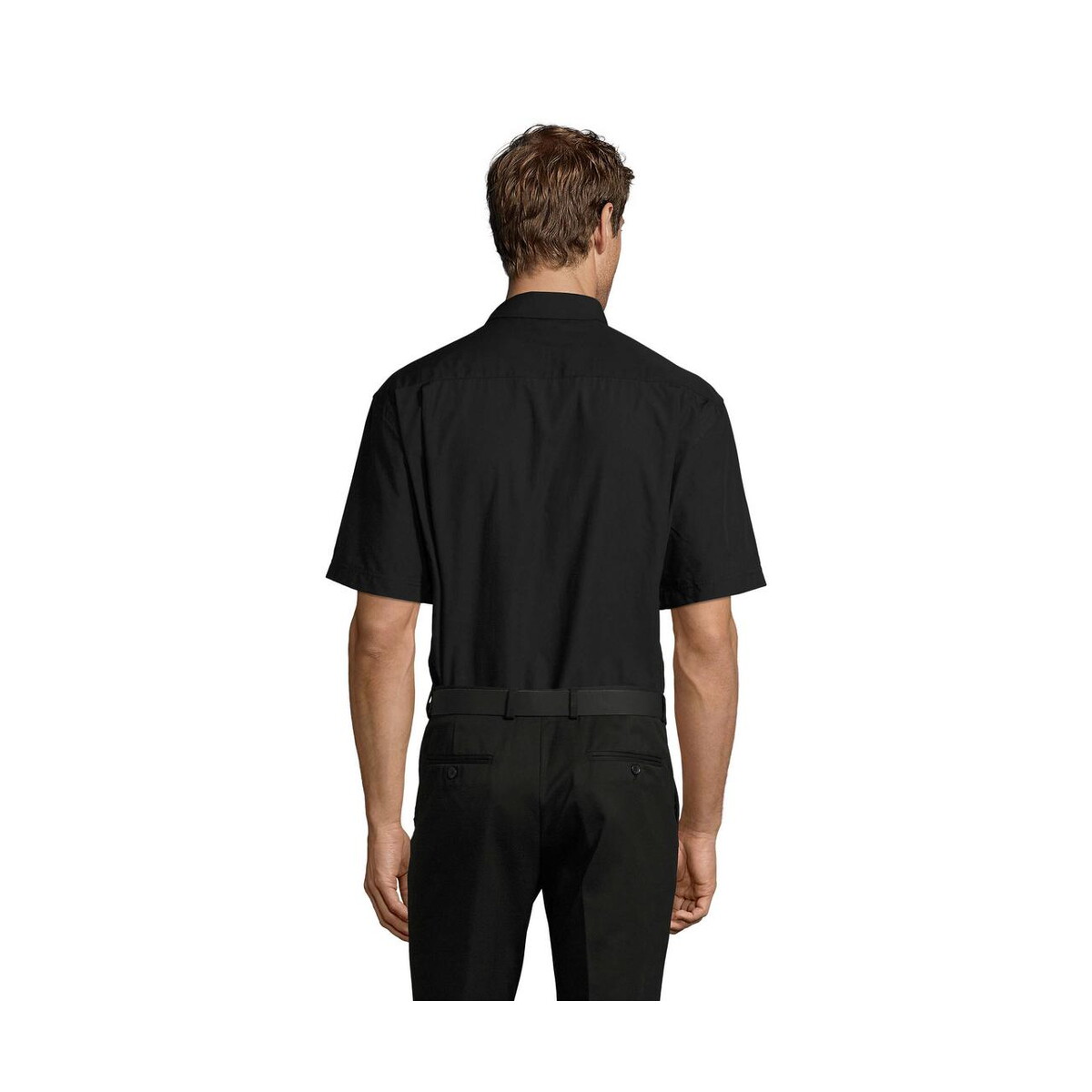 Koszule z logo – bristol poplin men shirt bristol s16050-bk-back BRISTOL POPLIN MEN SHIRT BRISTOL s16050-bk-back