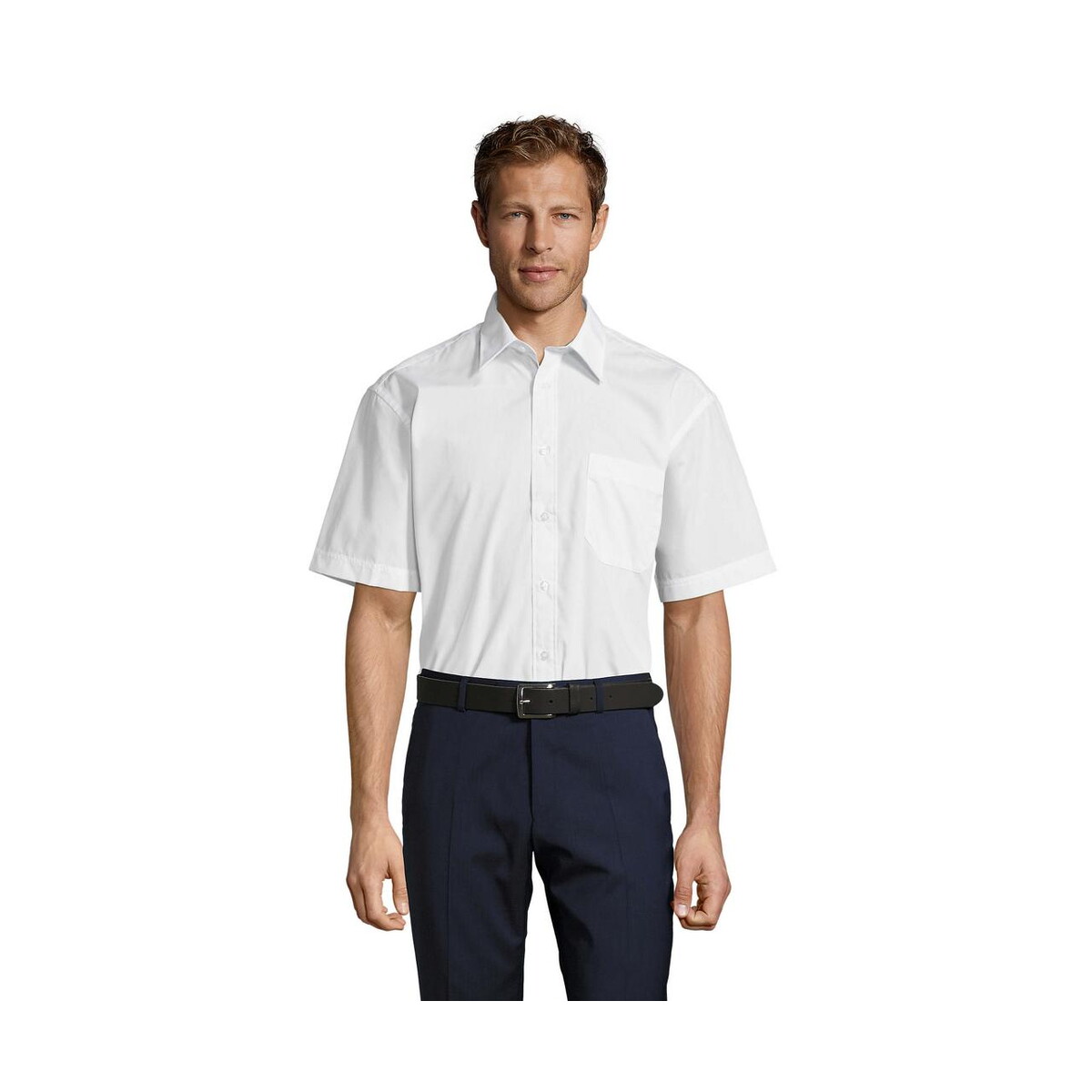 Koszule z logo – bristol poplin men shirt bristol s16050-wh BRISTOL POPLIN MEN SHIRT BRISTOL s16050-wh