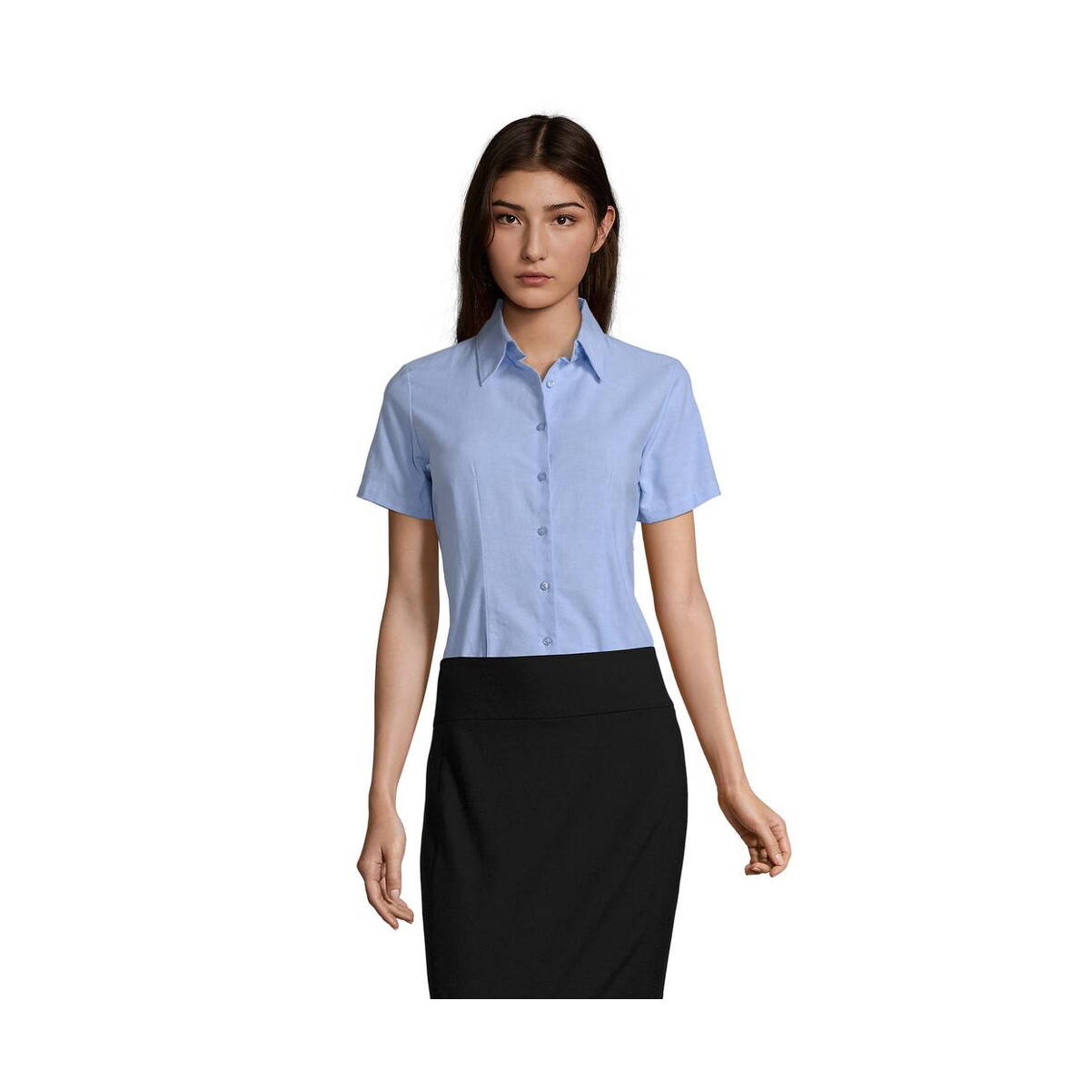 Koszule z logo – elite women’s shirt oxford elite s16030-sk ELITE WOMEN'S SHIRT OXFORD ELITE s16030-sk