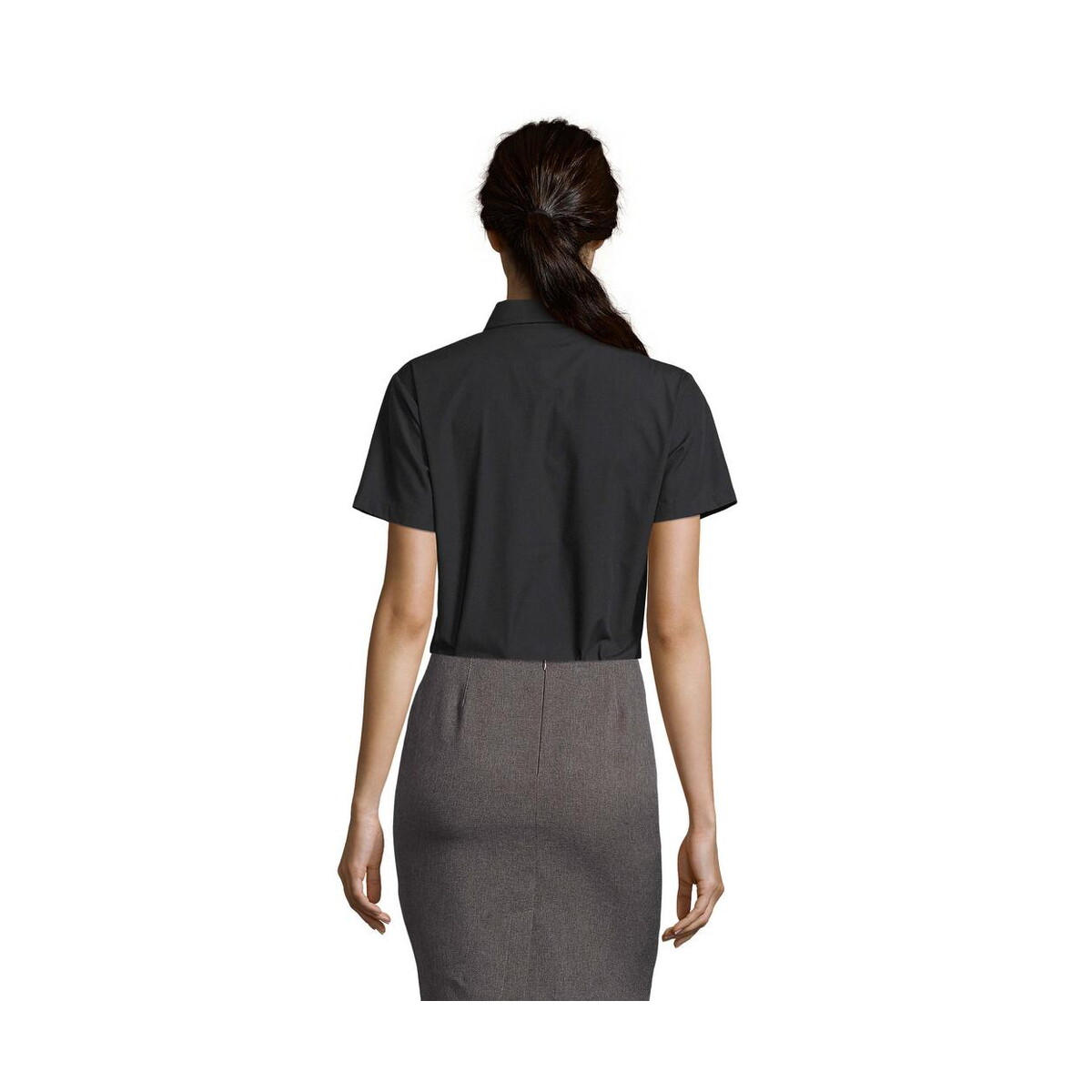 Koszule z logo – escape poplin women shirt escape s16070-bk-back ESCAPE POPLIN WOMEN SHIRT ESCAPE s16070-bk-back