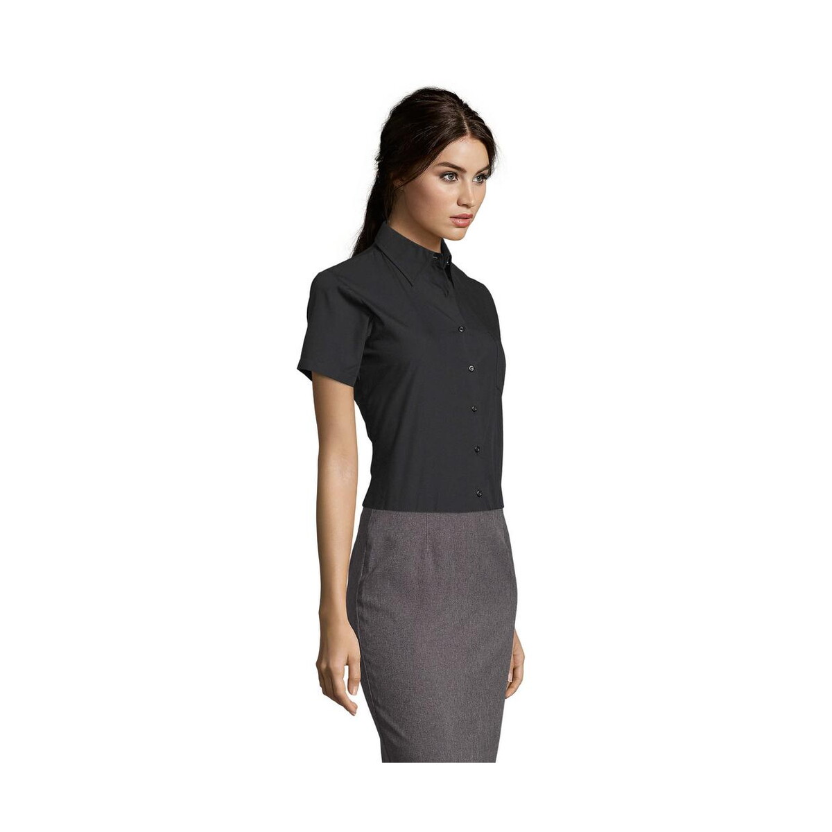Koszule z logo – escape poplin women shirt escape s16070-bk-side ESCAPE POPLIN WOMEN SHIRT ESCAPE s16070-bk-side