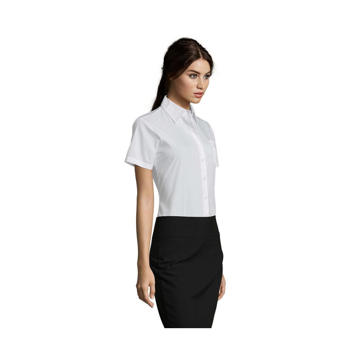 Koszule z logo – escape poplin women shirt escape s16070-wh-side ESCAPE POPLIN WOMEN SHIRT ESCAPE s16070-wh-side