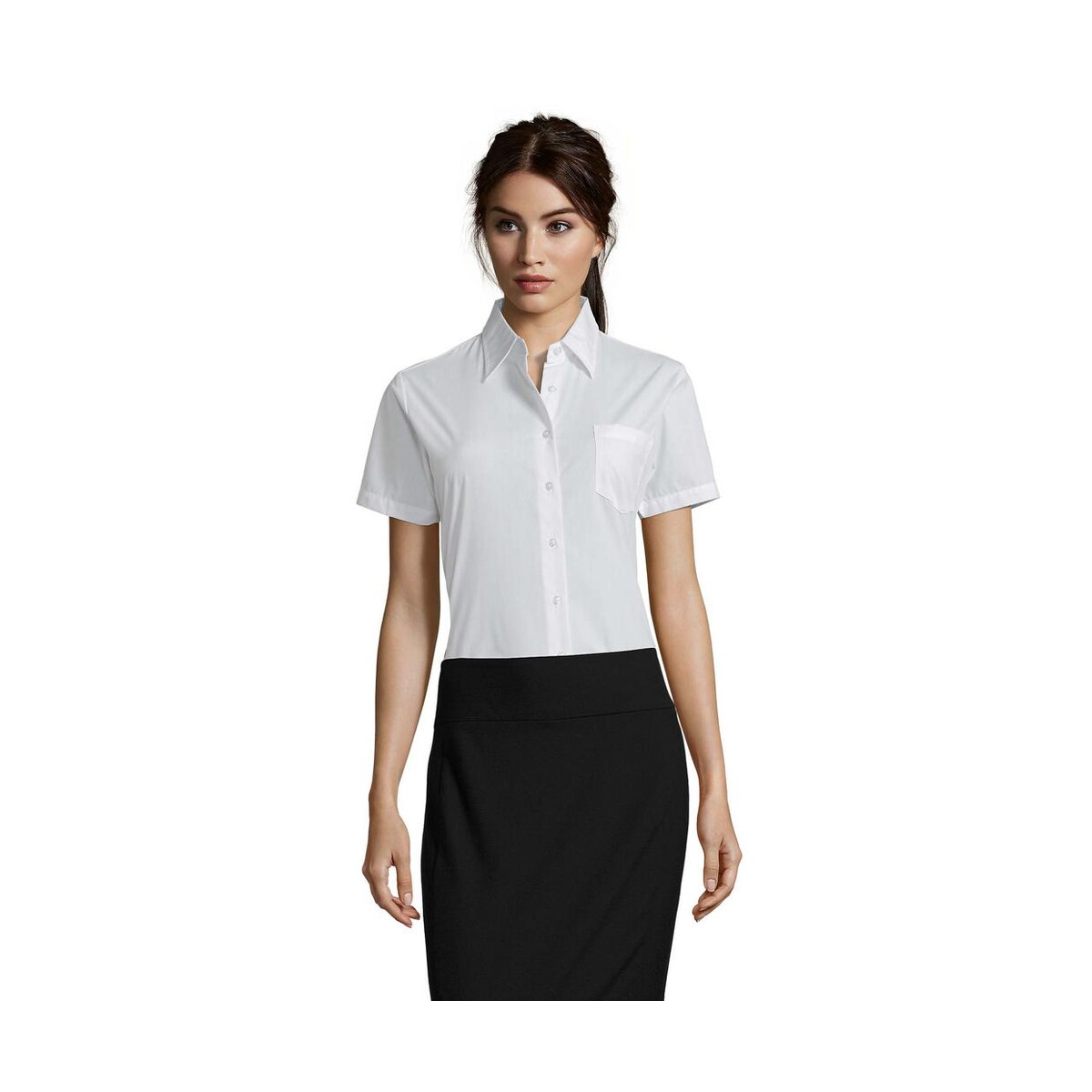 Koszule z logo – escape poplin women shirt escape s16070-wh ESCAPE POPLIN WOMEN SHIRT ESCAPE s16070-wh