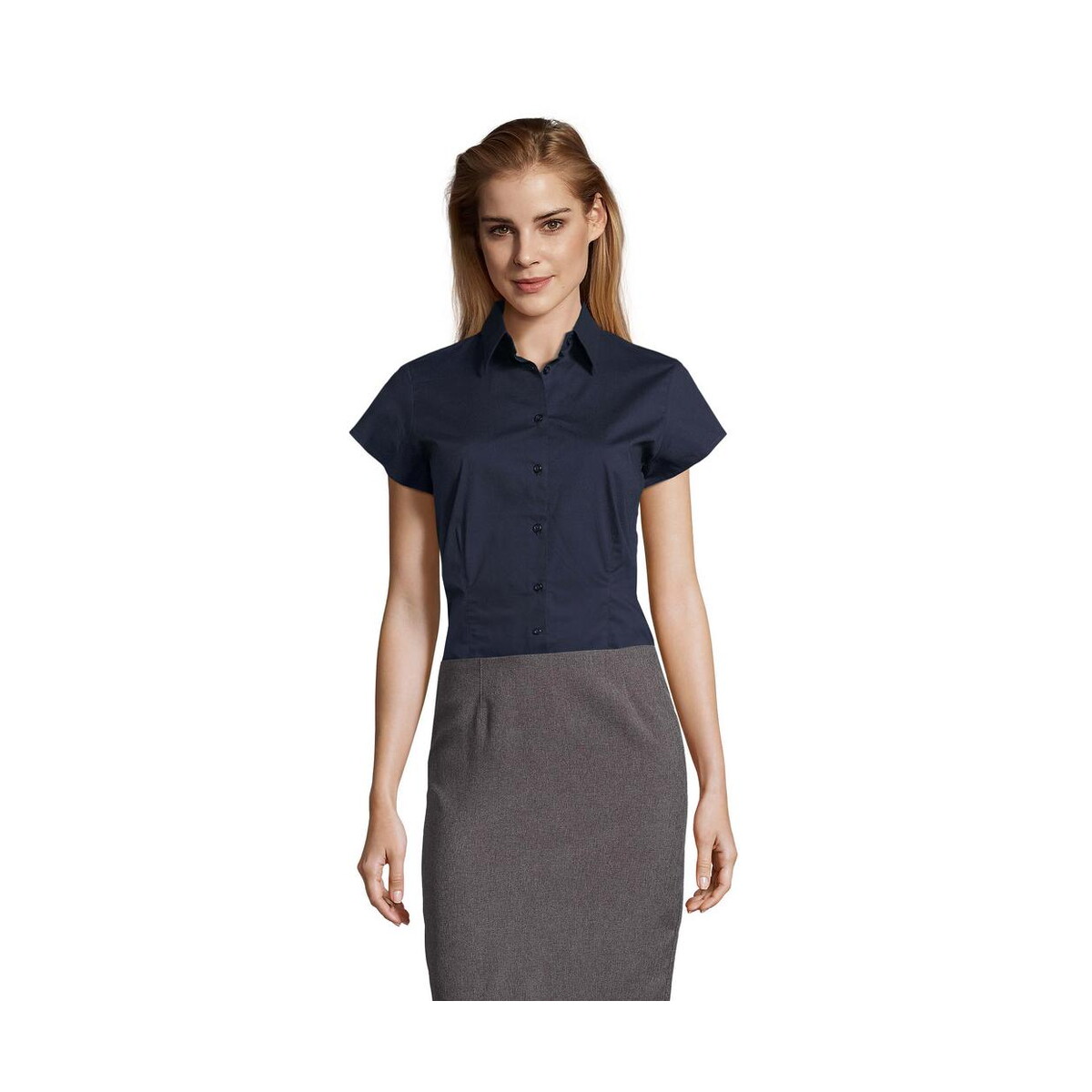 Koszule z logo – excess stretch women shirt excess s17020-ef EXCESS STRETCH WOMEN SHIRT EXCESS s17020-ef