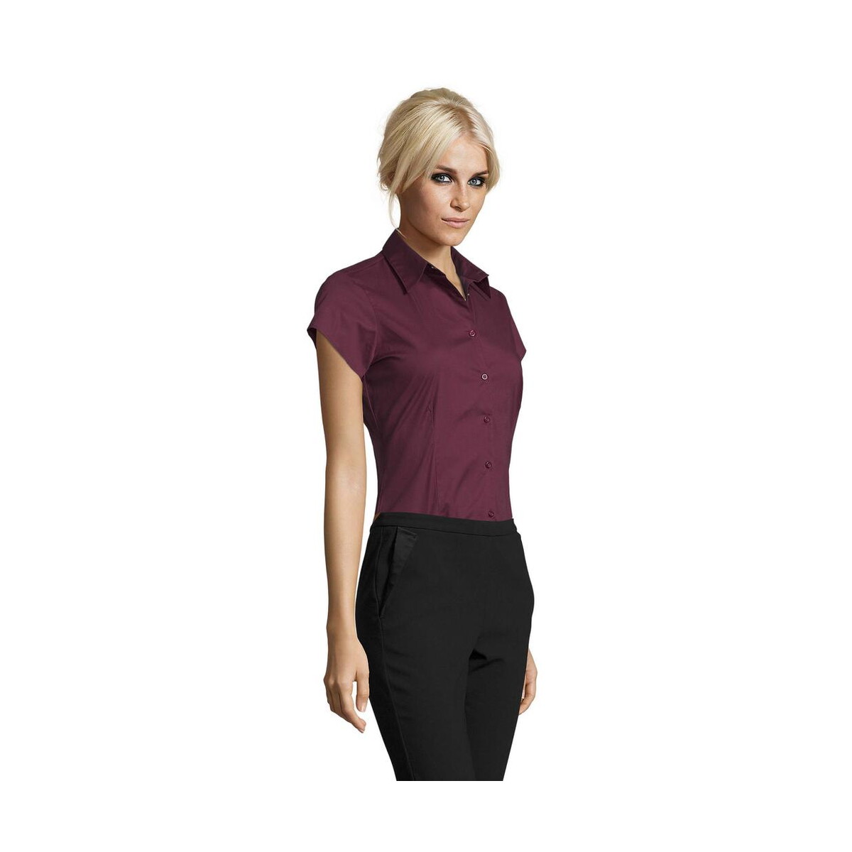 Koszule z logo – excess stretch women shirt excess s17020-mc-side EXCESS STRETCH WOMEN SHIRT EXCESS s17020-mc-side