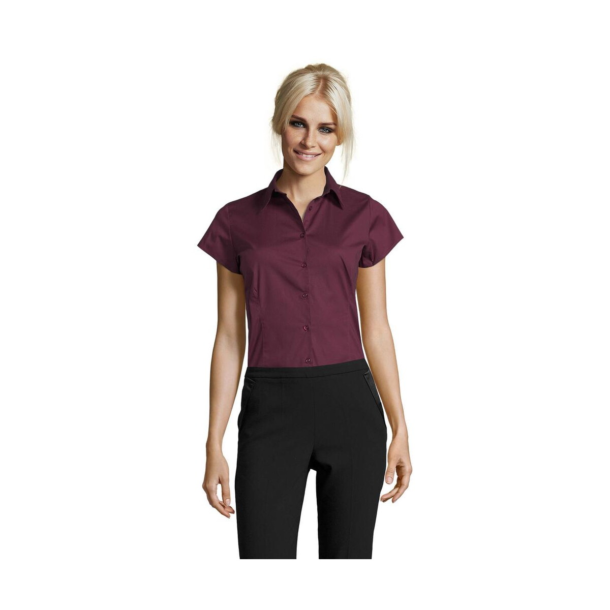 Koszule z logo – excess stretch women shirt excess s17020-mc EXCESS STRETCH WOMEN SHIRT EXCESS s17020-mc