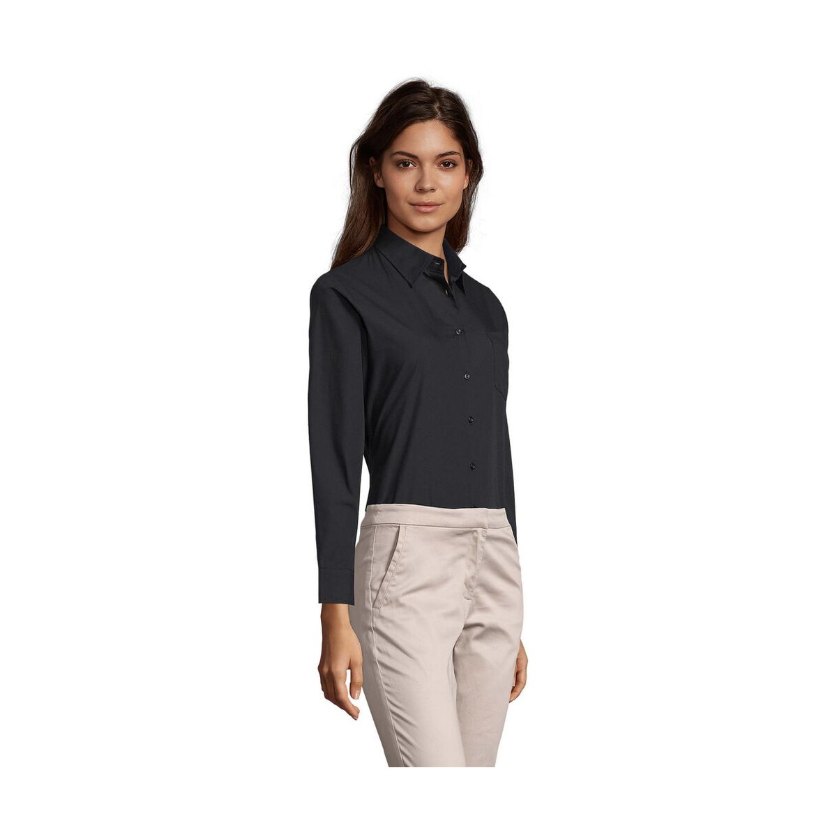 Koszule z logo – executive poplin shirt executive s16060-bk-side EXECUTIVE POPLIN SHIRT EXECUTIVE s16060-bk-side
