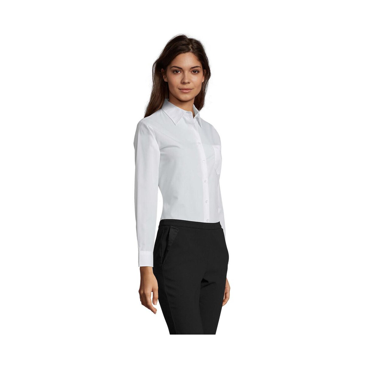 Koszule z logo – executive poplin shirt executive s16060-wh-side EXECUTIVE POPLIN SHIRT EXECUTIVE s16060-wh-side