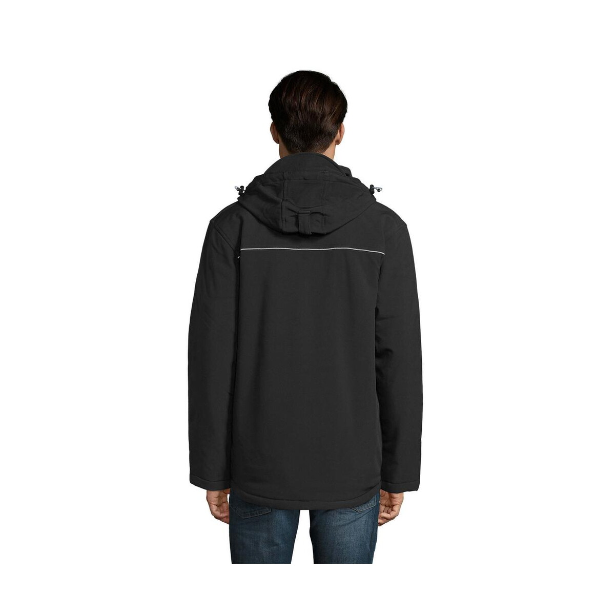 Kurtki z logo – rock men winter softshell rock men s46604-bk-back ROCK MEN WINTER SOFTSHELL ROCK MEN s46604-bk-back