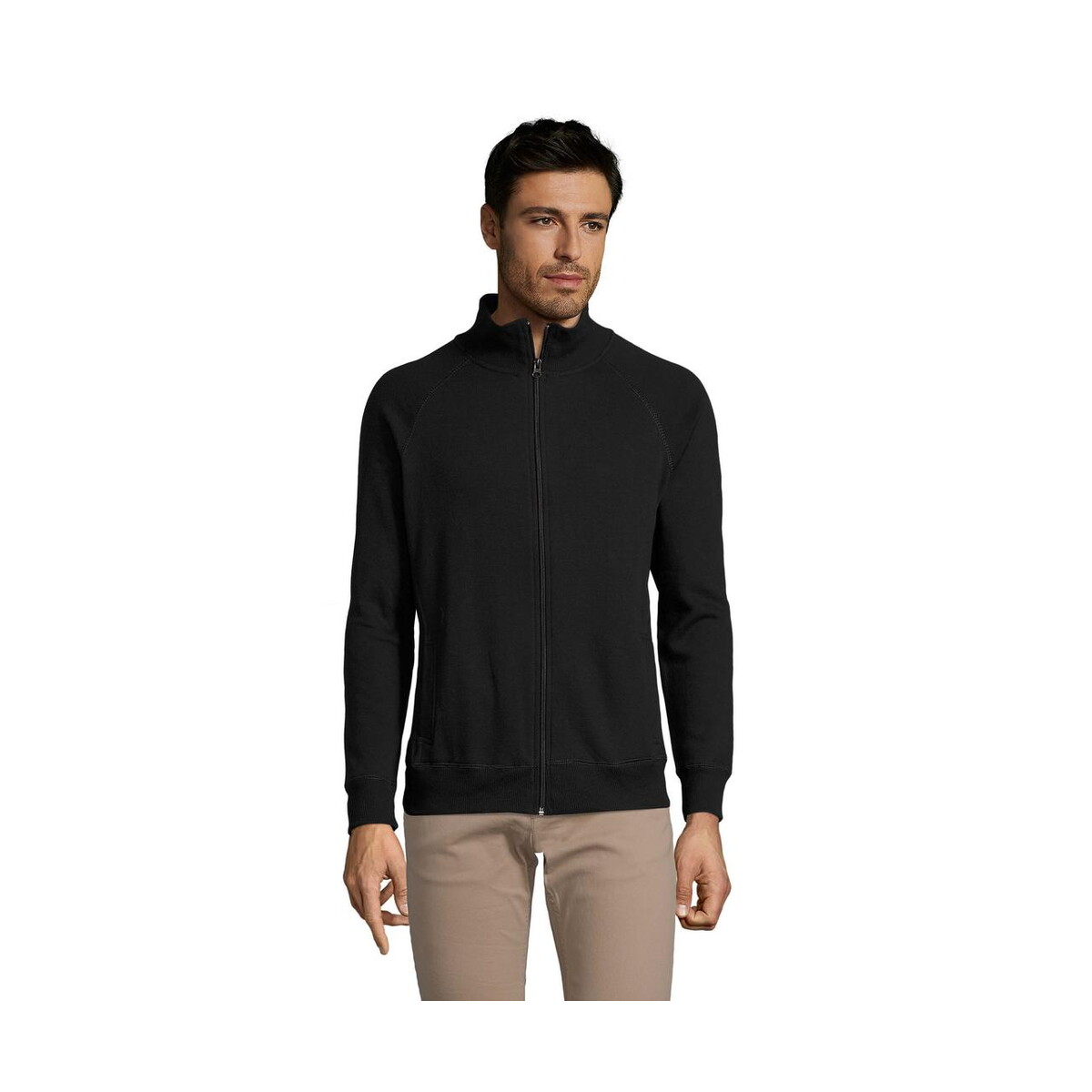Kurtki z logo – sundae men zipped jacket sundae s47200-bk SUNDAE MEN ZIPPED JACKET SUNDAE s47200-bk