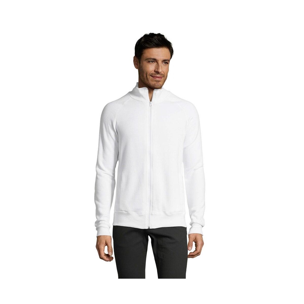 Kurtki z logo – sundae men zipped jacket sundae s47200-wh SUNDAE MEN ZIPPED JACKET SUNDAE s47200-wh