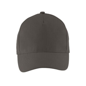 LONG BEACH FIVE PANEL CAP LONG BEACH - Szary Węglowy - M