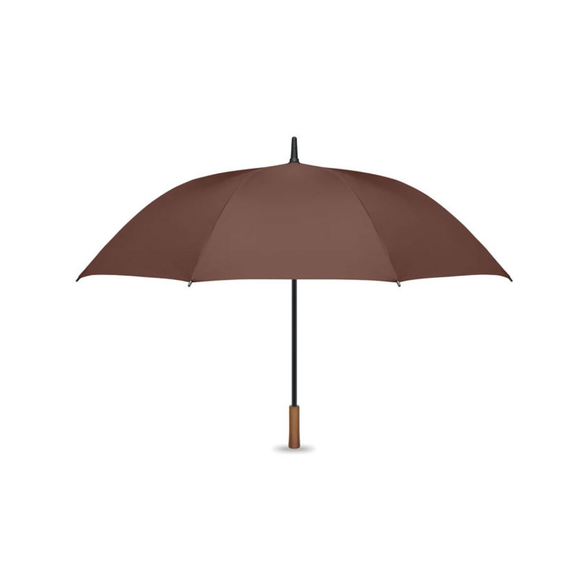 Parasole klasyczne z logo – drewniany uchwyt parasola autom rayna mo3220-01 drewniany uchwyt parasola autom RAYNA mo3220-01