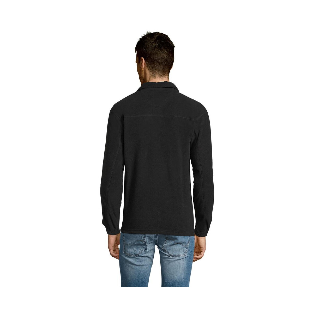 Polary z logo – ness sweat fleece 1/4 zip ness s56000-bk-back NESS SWEAT FLEECE 1/4 ZIP NESS s56000-bk-back