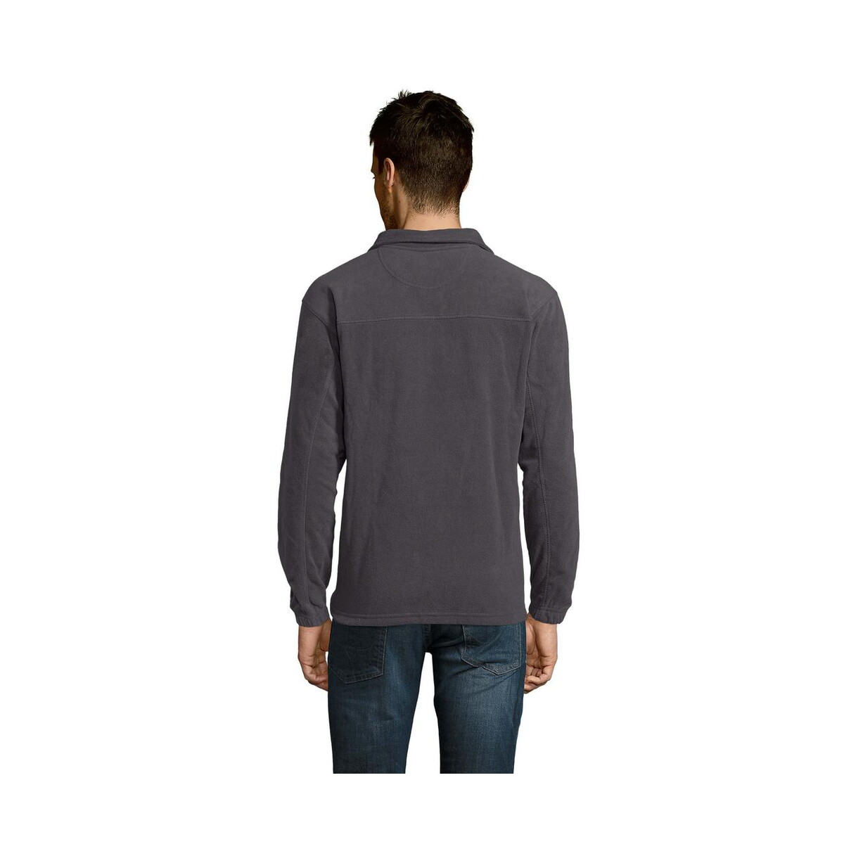 Polary z logo – ness sweat fleece 1/4 zip ness s56000-cr-back NESS SWEAT FLEECE 1/4 ZIP NESS s56000-cr-back