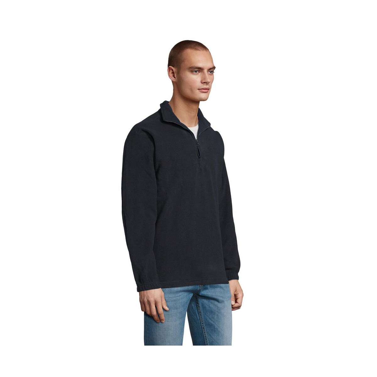 Polary z logo – ness sweat fleece 1/4 zip ness s56000-ny-side NESS SWEAT FLEECE 1/4 ZIP NESS s56000-ny-side