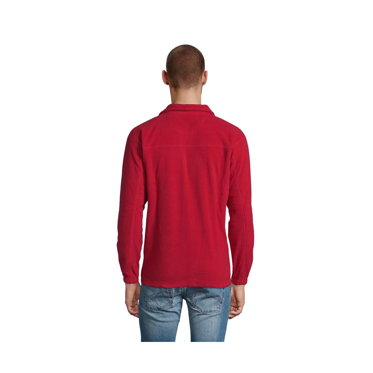Polary z logo – ness sweat fleece 1/4 zip ness s56000-rd-back NESS SWEAT FLEECE 1/4 ZIP NESS s56000-rd-back