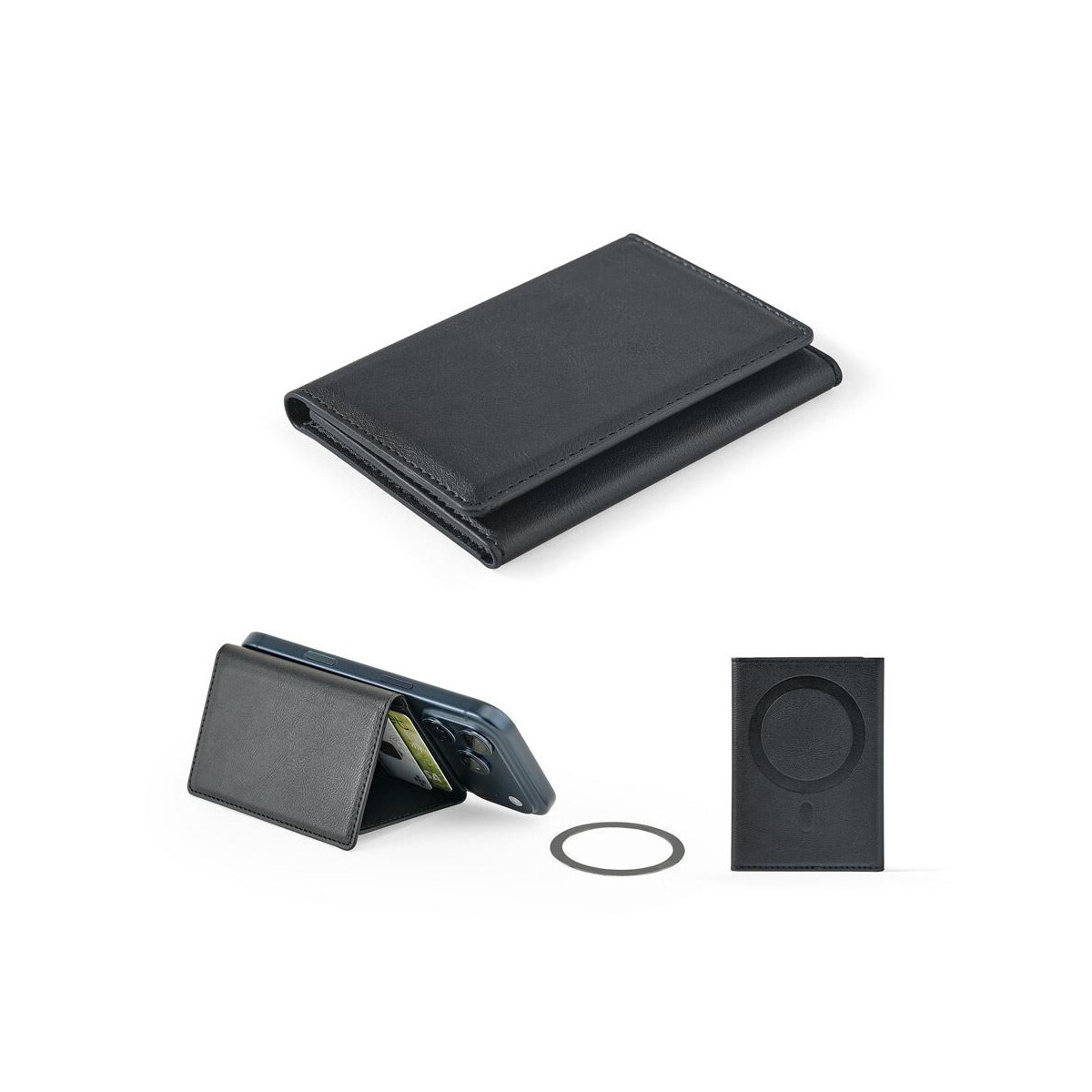 Portfele z logo – harald. portfel magnetyczny pu o dużej pojemności z blokadą rfid 95127_set HARALD. Portfel magnetyczny PU o dużej pojemności z blokadą RFID 95127_set
