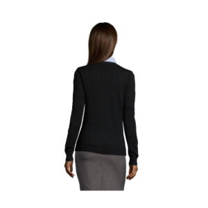 GOLDEN WOMEN V NECK CARDIGA GOLDEN WOMEN s90012-bk-back
