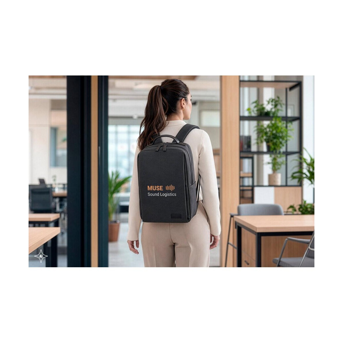 Torby na laptopa z logo – glasgow. plecak na laptopa (17″) wykonany z poliestru o wysokiej gęstości 600d pochodzącego z recyklingu (20l) 92542_amb GLASGOW. Plecak na laptopa (17