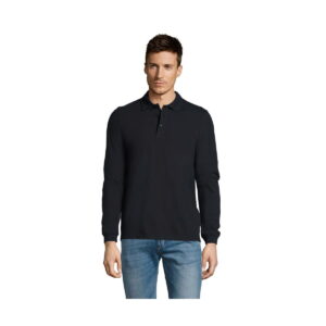 WINTER II MEN'S POLO 210 WINTER II - Granatowe - L