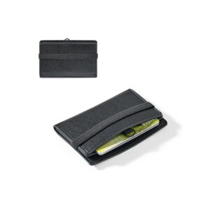 GLENN. Etui na karty wykonane z poliuretanu, zamykane na gumkę 95128_set